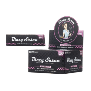 Blazy Susan King Size Wide Rice Rolling Papers - 1600ct Box